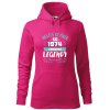 Dámská mikina Zrození legendy (Barva dámské mikiny Malfini Cape Bílá, Velikost - žena NOVÉ 2XL)