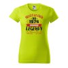 Dámské tričko s potiskem Zrození legendy (Barva trička - ženy (NOVÉ) Apple green, Velikost - všechny NOVÉ 2XL)