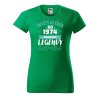 Dámské tričko s potiskem Zrození legendy (Barva trička - ženy (NOVÉ) Apple green, Velikost - všechny NOVÉ 2XL)