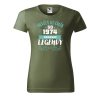 Dámské tričko s potiskem Zrození legendy (Barva trička - ženy (NOVÉ) Apple green, Velikost - všechny NOVÉ 2XL)