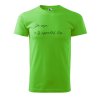 Pánské tričko s potiskem Já piju (Barva trička (muži) NOVÉ Apple green, Velikost - všechny NOVÉ 2XL)