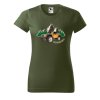 Dámské tričko s potiskem Adventures (Barva trička - ženy (NOVÉ) Apple green, Velikost - všechny NOVÉ 2XL)