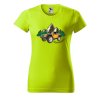 Dámské tričko s potiskem Adventures (Barva trička - ženy (NOVÉ) Apple green, Velikost - všechny NOVÉ 2XL)