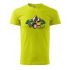 Pánské tričko s potiskem Adventures (Barva trička (muži) NOVÉ Apple green, Velikost - všechny NOVÉ 2XL)
