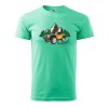 Pánské tričko s potiskem Adventures (Barva trička (muži) NOVÉ Apple green, Velikost - všechny NOVÉ 2XL)