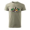 Pánské tričko s potiskem Adventures (Barva trička (muži) NOVÉ Apple green, Velikost - všechny NOVÉ 2XL)