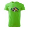 Pánské tričko s potiskem Adventures (Barva trička (muži) NOVÉ Apple green, Velikost - všechny NOVÉ 2XL)