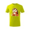 Dětské tričko s potiskem Ježek s jablky (Barva trička (děti) NOVÉ Apple green, Velikost - všechny NOVÉ 110 /4 roky)