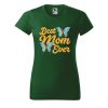 Dámské tričko Best mom s motýlky (Barva trička - ženy (NOVÉ) Apple green, Velikost - všechny NOVÉ 2XL)
