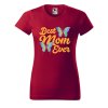 Dámské tričko Best mom s motýlky (Barva trička - ženy (NOVÉ) Apple green, Velikost - všechny NOVÉ 2XL)