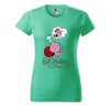 Dámské tričko Kočičí sen (Barva trička - ženy (NOVÉ) Apple green, Velikost - všechny NOVÉ 2XL)