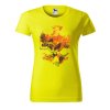 Dámské tričko s potiskem Lebka a ptáci (Barva trička - ženy (NOVÉ) Apple green, Velikost - všechny NOVÉ 2XL)