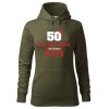 Dámská mikina 50 let královna (Barva dámské mikiny Malfini Cape Bílá, Velikost - žena NOVÉ 2XL)