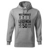 Pánská mikina s potiskem Nestárnoucí legenda 50 let (Barva mikiny malfini pánské Bílá, Velikost - muž NOVÉ 2XL)