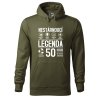 Pánská mikina s potiskem Nestárnoucí legenda 50 let (Barva mikiny malfini pánské Bílá, Velikost - muž NOVÉ 2XL)