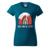 Dámské tričko s potiskem Rainbow cat (Barva trička - ženy (NOVÉ) Apple green, Velikost - všechny NOVÉ 2XL)