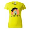 Dámské tričko s potiskem Rainbow cat (Barva trička - ženy (NOVÉ) Apple green, Velikost - všechny NOVÉ 2XL)