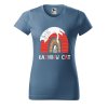 Dámské tričko s potiskem Rainbow cat (Barva trička - ženy (NOVÉ) Apple green, Velikost - všechny NOVÉ 2XL)