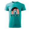 Pánské tričko s potiskem Rainbow cat (Barva trička (muži) NOVÉ Apple green, Velikost - všechny NOVÉ 2XL)