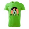 Pánské tričko s potiskem Rainbow cat (Barva trička (muži) NOVÉ Apple green, Velikost - všechny NOVÉ 2XL)