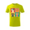 Dětské tričko s potiskem Čtyři kočky (Barva trička (děti) NOVÉ Apple green, Velikost - všechny NOVÉ 110 /4 roky)