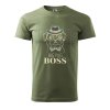 Pánské tričko s potiskem Big pug boss (Barva trička (muži) NOVÉ Apple green, Velikost - všechny NOVÉ 2XL)