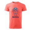 Pánské tričko s potiskem Big pug boss (Barva trička (muži) NOVÉ Apple green, Velikost - všechny NOVÉ 2XL)