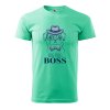 Pánské tričko s potiskem Big pug boss (Barva trička (muži) NOVÉ Apple green, Velikost - všechny NOVÉ 2XL)