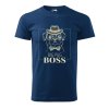 Pánské tričko s potiskem Big pug boss (Barva trička (muži) NOVÉ Apple green, Velikost - všechny NOVÉ 2XL)