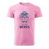 Pánské tričko s potiskem Big pug boss (Barva trička (muži) NOVÉ Apple green, Velikost - všechny NOVÉ 2XL)