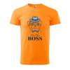 Pánské tričko s potiskem Big pug boss (Barva trička (muži) NOVÉ Apple green, Velikost - všechny NOVÉ 2XL)