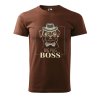 Pánské tričko s potiskem Big pug boss (Barva trička (muži) NOVÉ Apple green, Velikost - všechny NOVÉ 2XL)