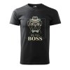 Pánské tričko s potiskem Big pug boss (Barva trička (muži) NOVÉ Apple green, Velikost - všechny NOVÉ 2XL)