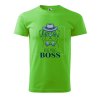 Pánské tričko s potiskem Big pug boss (Barva trička (muži) NOVÉ Apple green, Velikost - všechny NOVÉ 2XL)