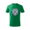 Dětské tričko s potiskem Sova (Barva trička (děti) NOVÉ Apple green, Velikost - všechny NOVÉ 110 /4 roky)