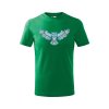 Dětské tričko s potiskem Letící sova (Barva trička (děti) NOVÉ Apple green, Velikost - všechny NOVÉ 110 /4 roky)