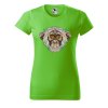Dámské tričko s potiskem Hlava opice (Barva trička - ženy (NOVÉ) Apple green, Velikost - všechny NOVÉ 2XL)