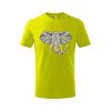 Dětské tričko s potiskem Hlava slona (Barva trička (děti) NOVÉ Apple green, Velikost - všechny NOVÉ 110 /4 roky)