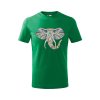 Dětské tričko s potiskem Hlava slona (Barva trička (děti) NOVÉ Apple green, Velikost - všechny NOVÉ 110 /4 roky)