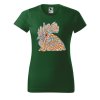 Dámské tričko s potiskem Hlava kohouta (Barva trička - ženy (NOVÉ) Apple green, Velikost - všechny NOVÉ 2XL)