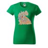 Dámské tričko s potiskem Hlava kohouta (Barva trička - ženy (NOVÉ) Apple green, Velikost - všechny NOVÉ 2XL)