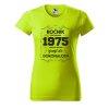 Dámské narozeninové tričko Zraji k dokonalosti (Barva trička - ženy (NOVÉ) Apple green, Velikost - všechny NOVÉ 2XL)