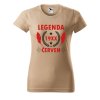 Dámské tričko s potiskem Legenda pírka (Barva trička - ženy (NOVÉ) Apple green, Velikost - všechny NOVÉ 2XL)