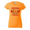 Dámské tričko s potiskem Legenda pírka (Barva trička - ženy (NOVÉ) Apple green, Velikost - všechny NOVÉ 2XL)