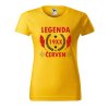 Dámské tričko s potiskem Legenda pírka (Barva trička - ženy (NOVÉ) Apple green, Velikost - všechny NOVÉ 2XL)