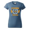 Dámské tričko s potiskem Legenda pírka (Barva trička - ženy (NOVÉ) Apple green, Velikost - všechny NOVÉ 2XL)