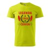 Pánské narozeninové tričko Legenda pírka (Barva trička (muži) NOVÉ Apple green, Velikost - všechny NOVÉ 2XL)