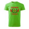 Pánské narozeninové tričko Legenda pírka (Barva trička (muži) NOVÉ Apple green, Velikost - všechny NOVÉ 2XL)