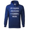 Pánská mikina s potiskem Být policista (Barva mikiny malfini pánské Bílá, Velikost - muž NOVÉ 2XL)