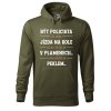 Pánská mikina s potiskem Být policista (Barva mikiny malfini pánské Bílá, Velikost - muž NOVÉ 2XL)